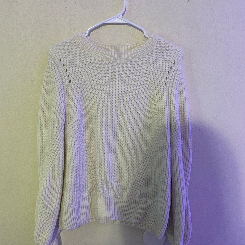 Chunky White Sweater